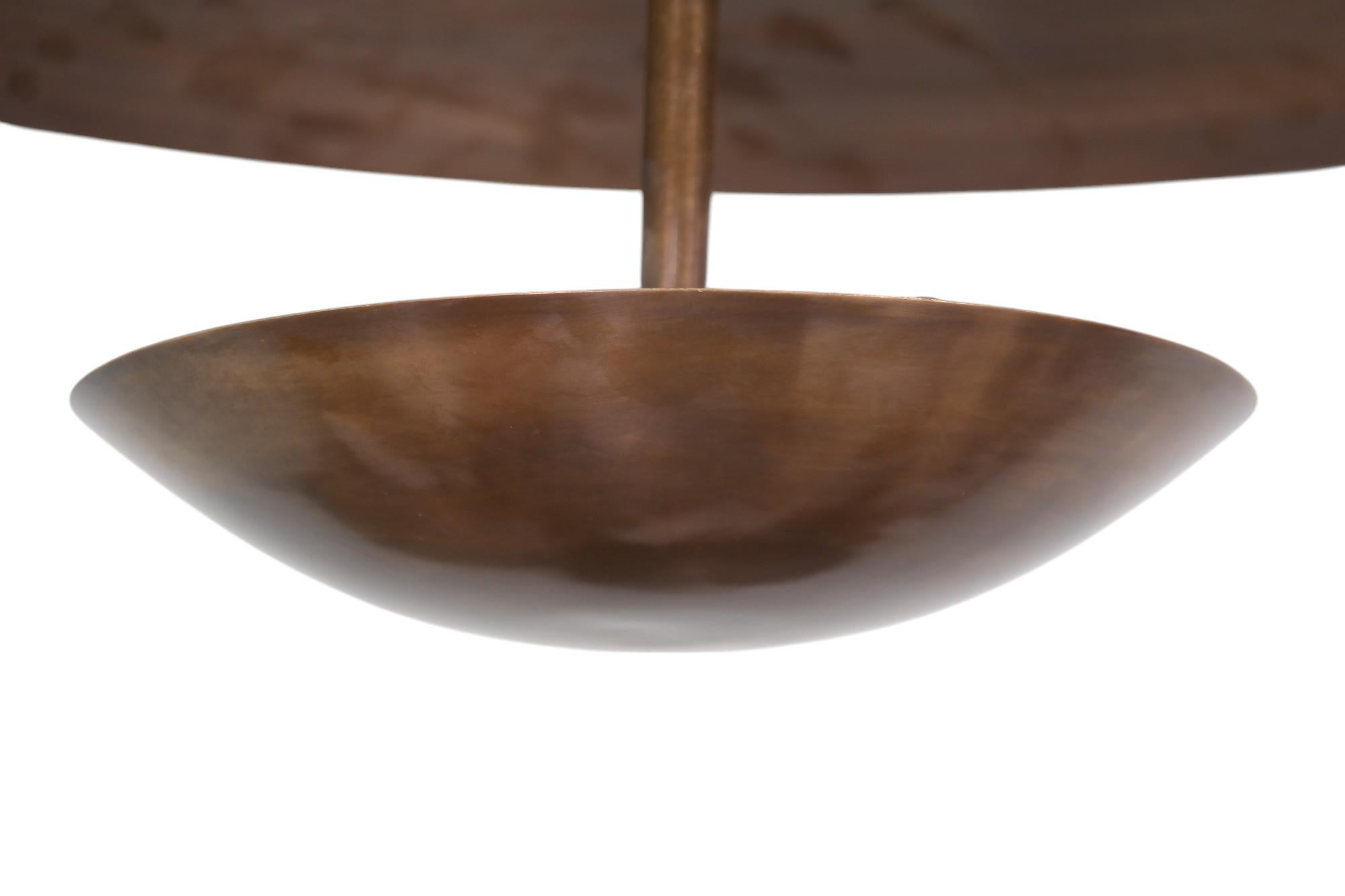 BRASS Pendant Uplighter with 6 lights For Sale 1