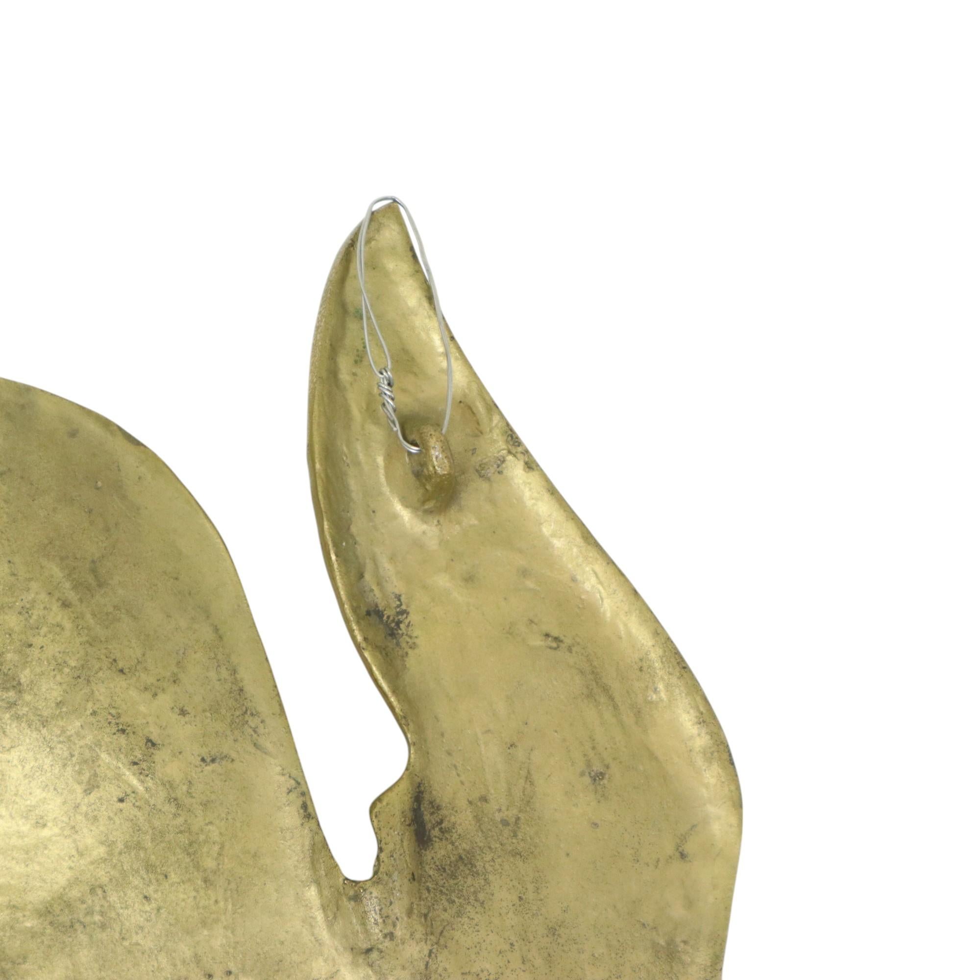 Brass Flying Geese Mid Century Wall Decoration Birds For Sale 10