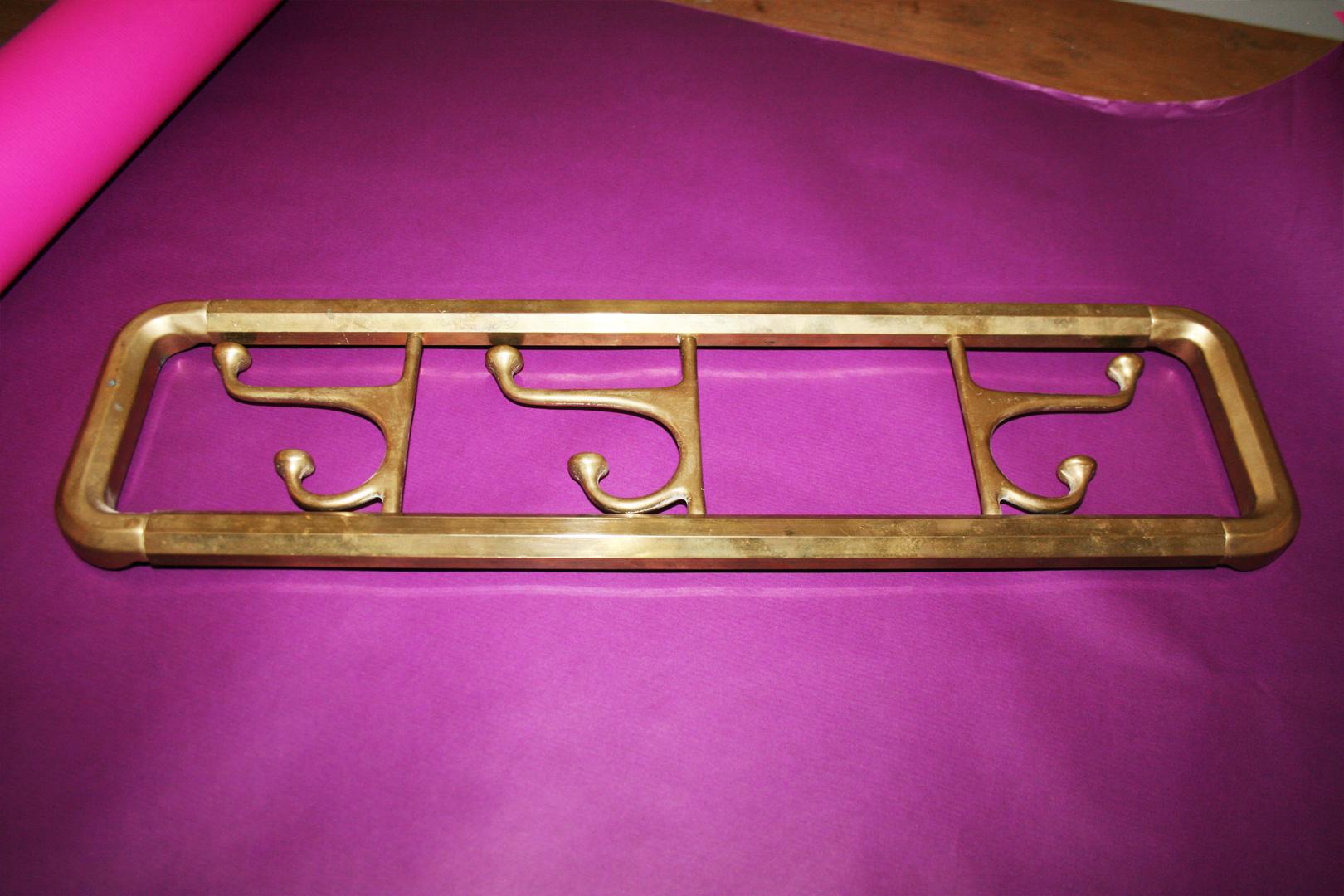 Brass Foldable Wall Coat Rack Midcentury Art Deco 1940s At 1stDibs Brass Foldable Wall Coat Rack Midcentury Art Deco 1940s At 1stDibs