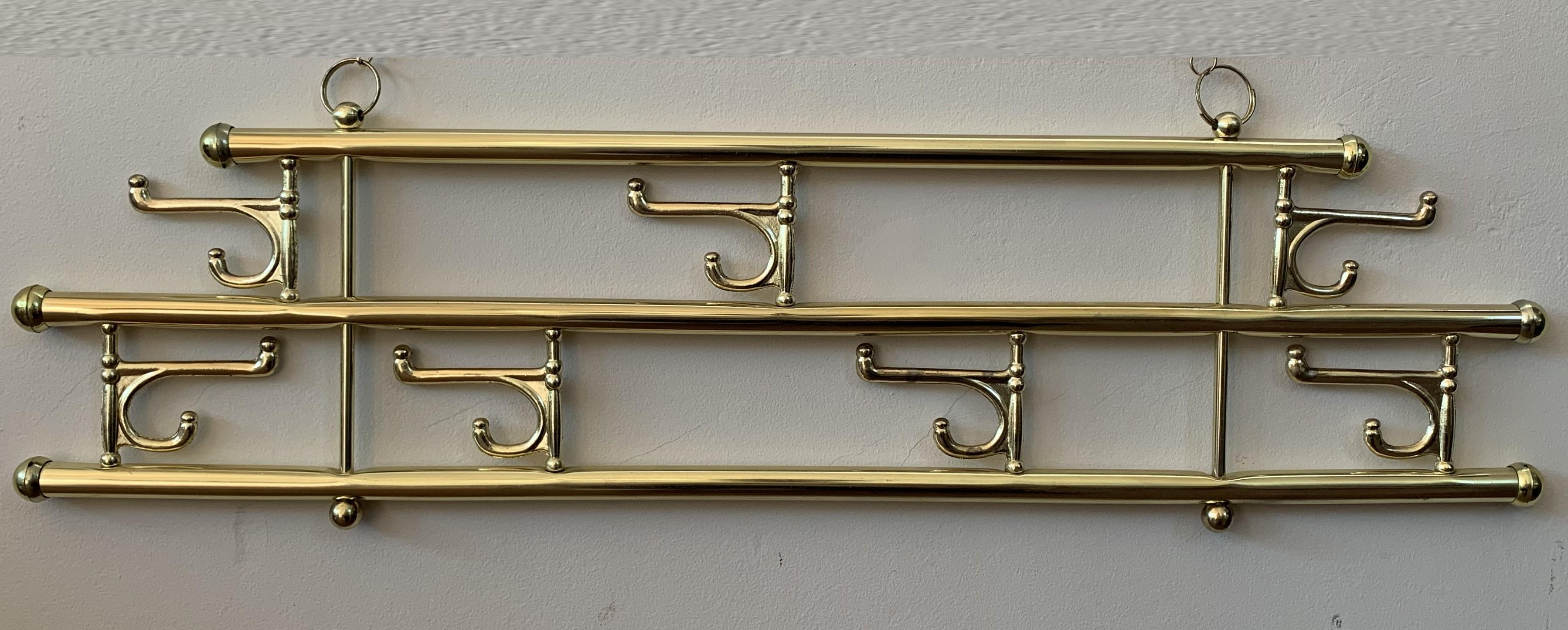 brass coat rack