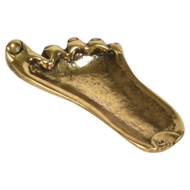 Brass Foot Object For Sale at 1stDibs