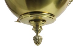 Brass Four Light Electrified Gas Fixture 19th C Made in Usa