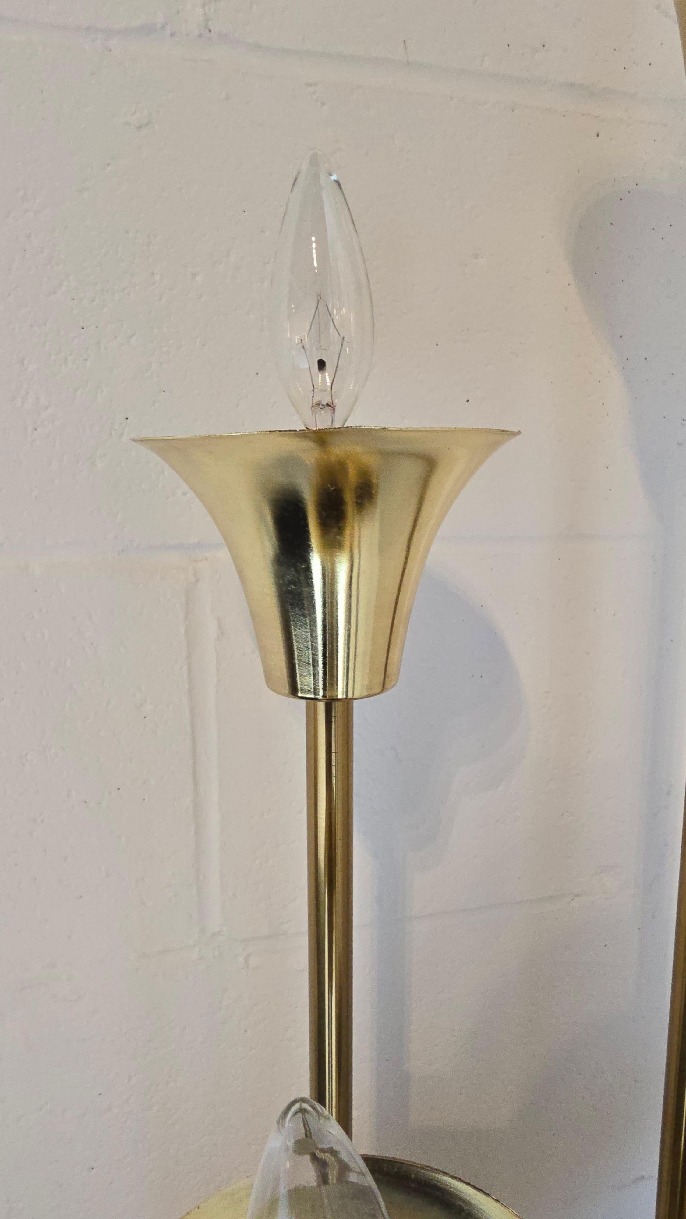 Brass Four Tier Candelabra Style Floor Lamp 3