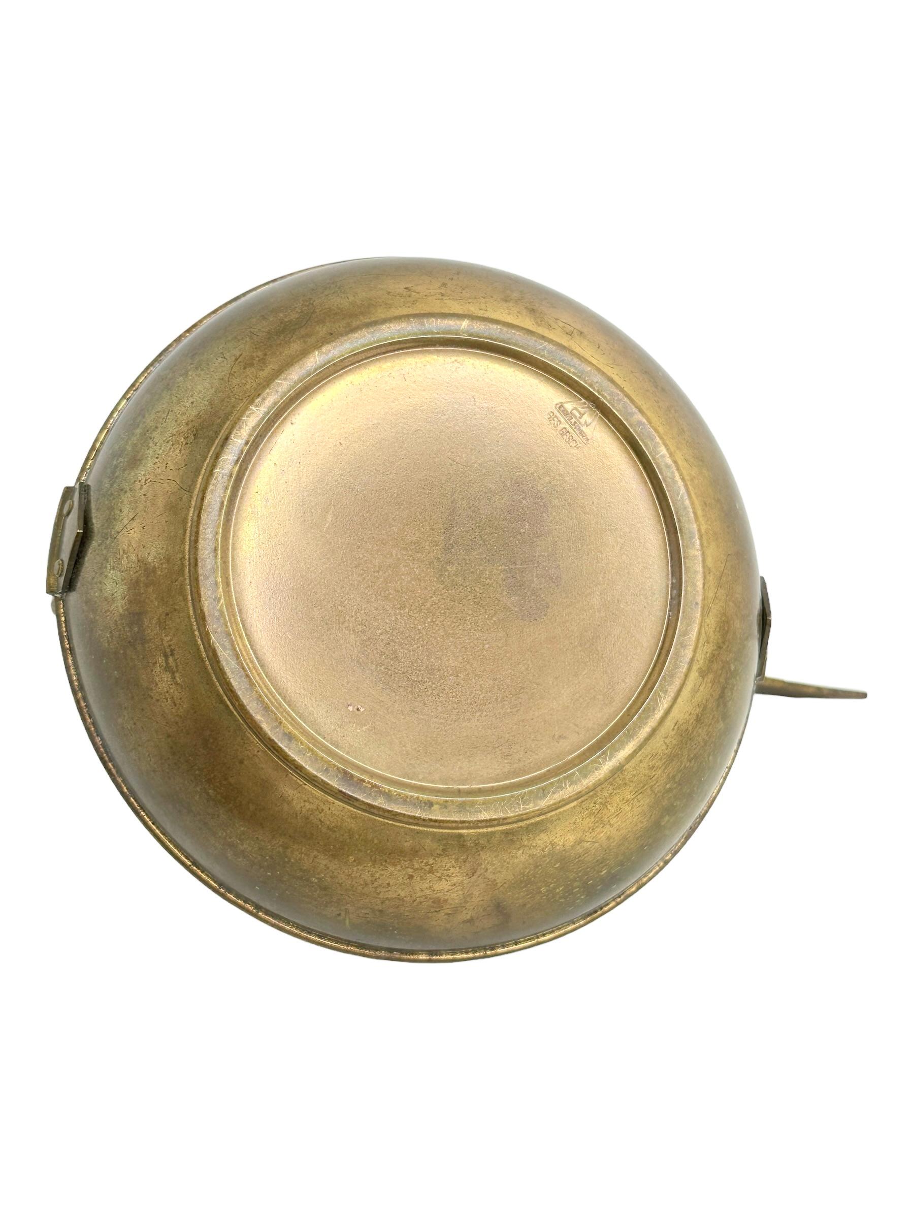 Brass Fox Animal Figural Cigar Cutter and Ashtray, Vintage German Art Deco 1930s For Sale 2