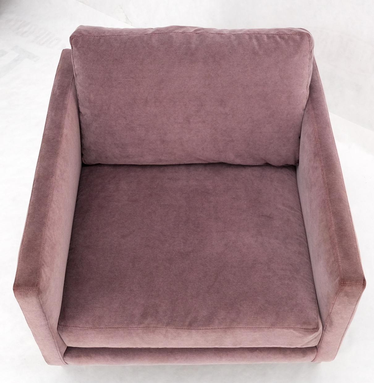 Chaise longue en forme de cube avec cadre en laiton Bon état - En vente à Rockaway, NJ