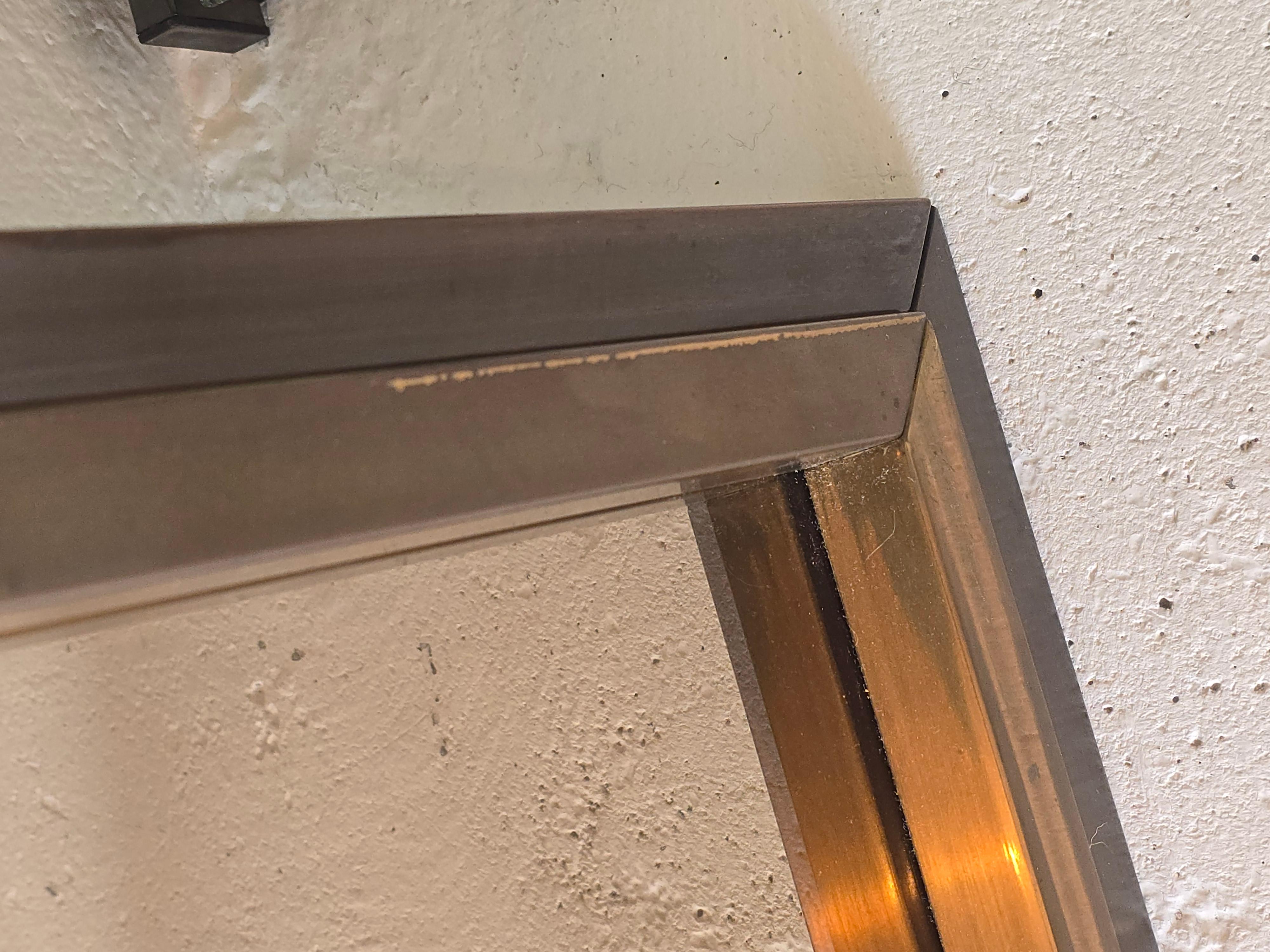 Autre Miroir en bronze teinté dans le style de Romeo Rega, 1970 en vente