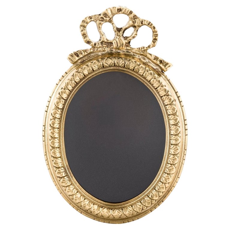 Rebbion Frame Sissi brass frame with big ribbon For Sale at 1stDibs