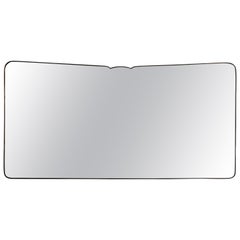 Brass Framed Mirror, Italy, 1950s