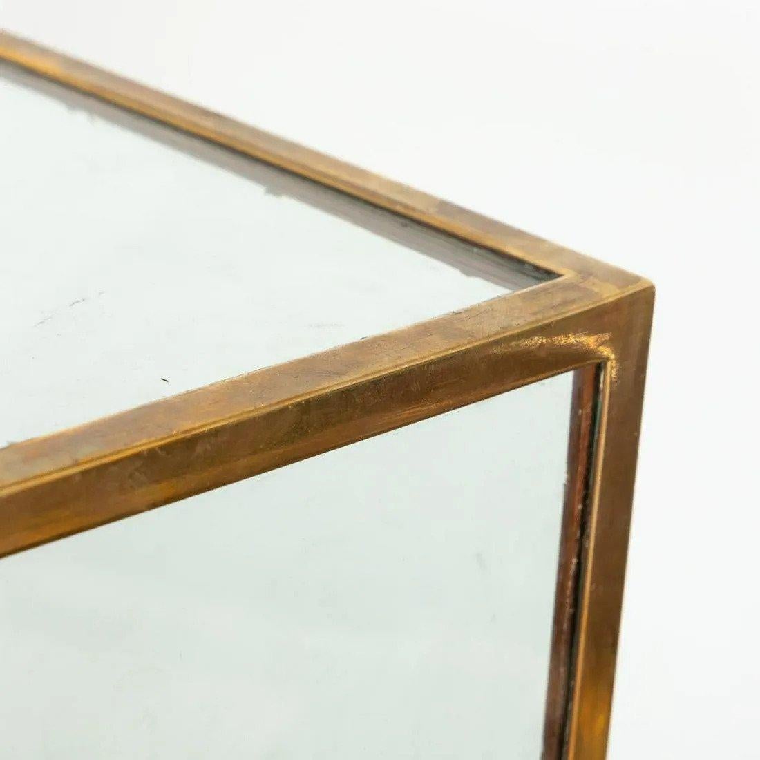 20th Century Brass Framed Showcase