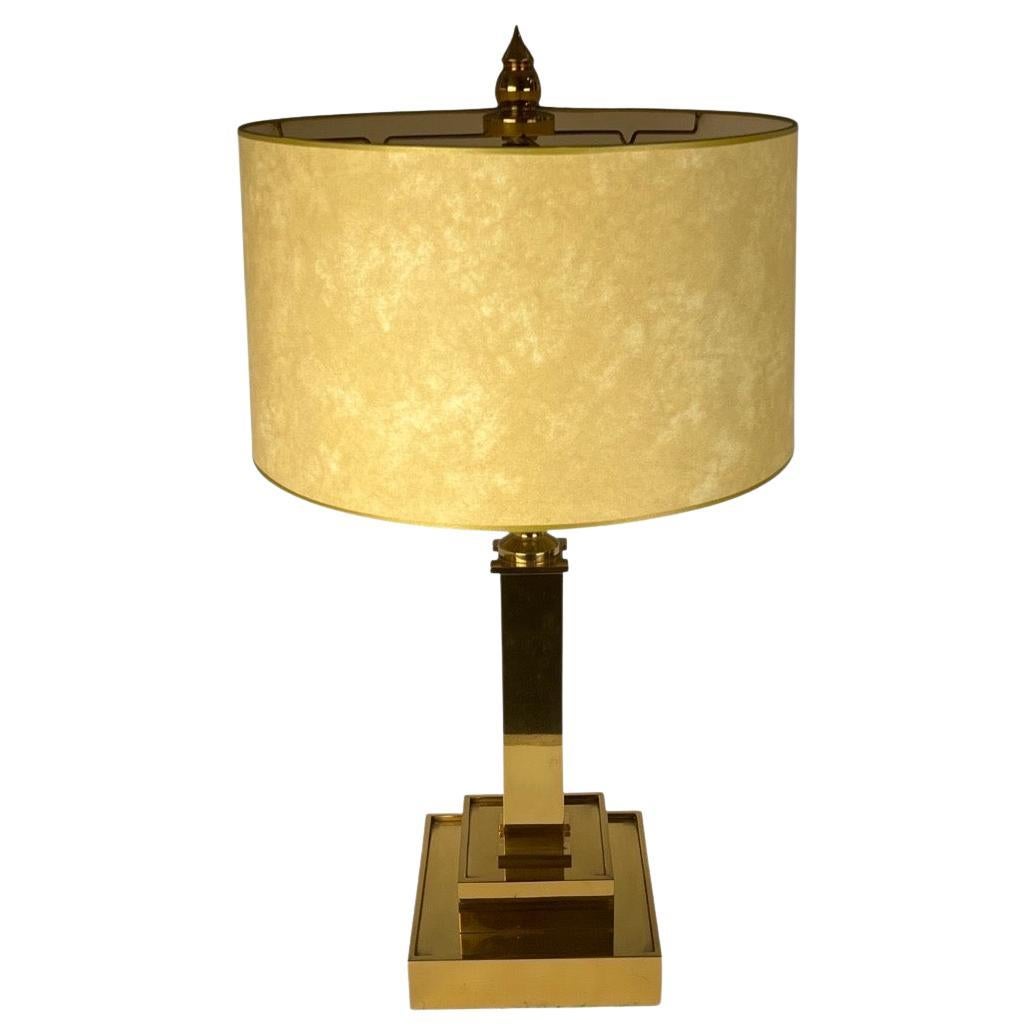 Brass French Table Lamp For Sale