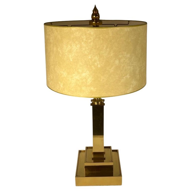 Brass French Table Lamp For Sale at 1stDibs