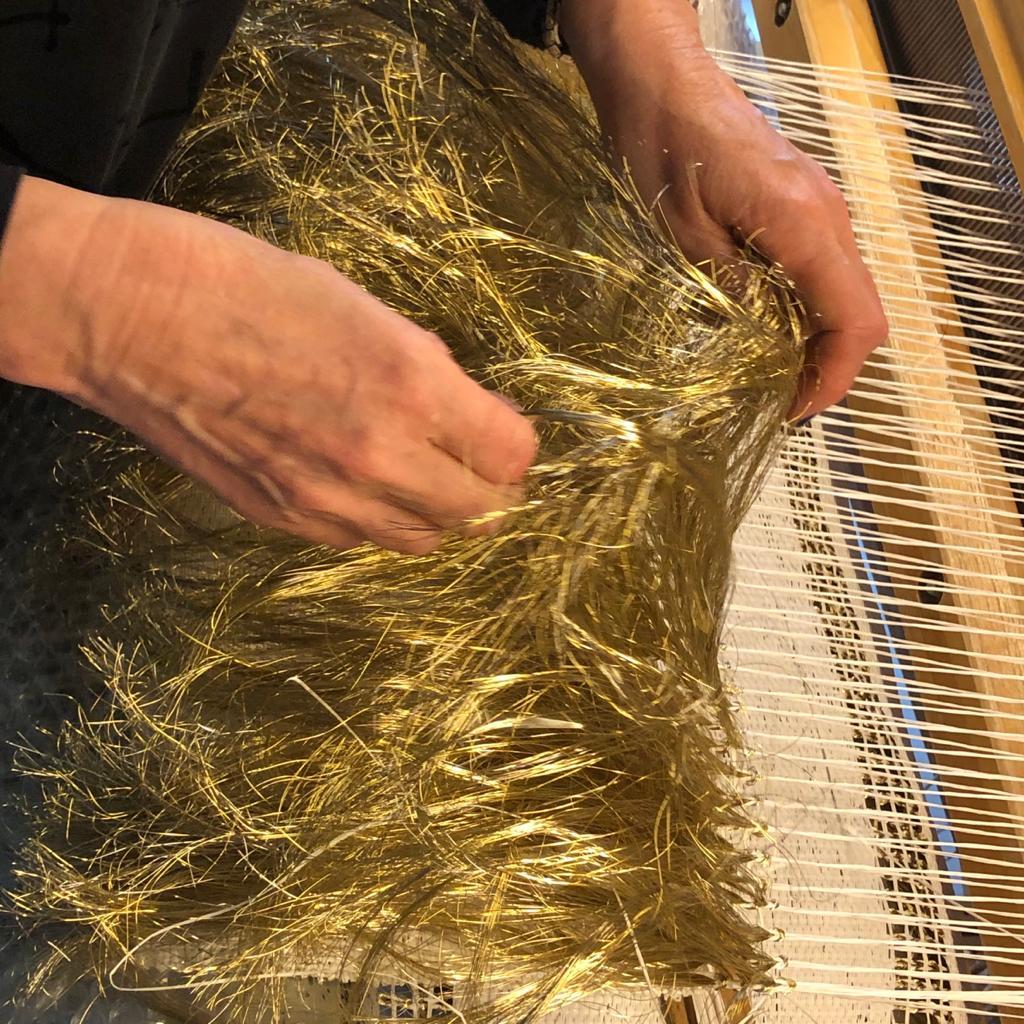 Brass Fringes Wall Piece by Annemette Beck Danish Contemporary 6