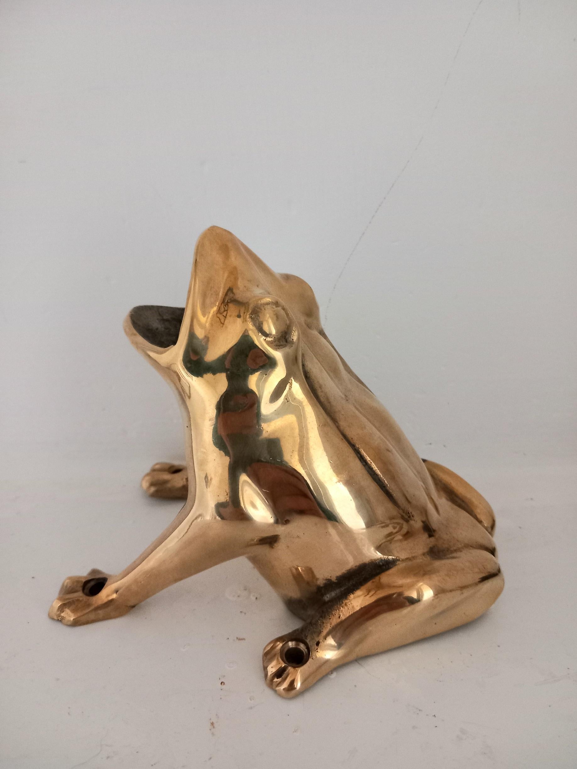 Spanish Frog Game Antique Brass Collectibles and Curiosities Spain Early 20th Century For Sale