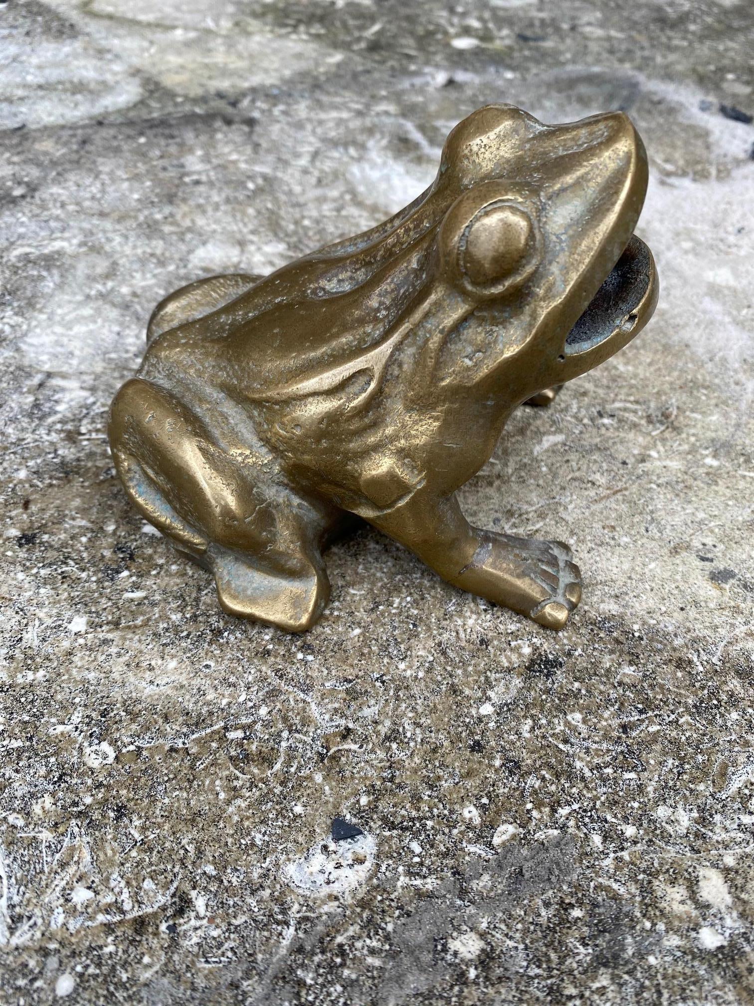 French Brass Frog Spout