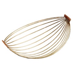 Coupe à fruits en laiton par Werkstätte Carl Auböck, Autriche, années 1960