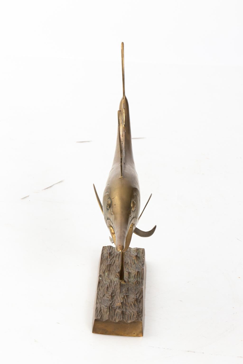 Brass Full Body Sail Fish Sculpture 4