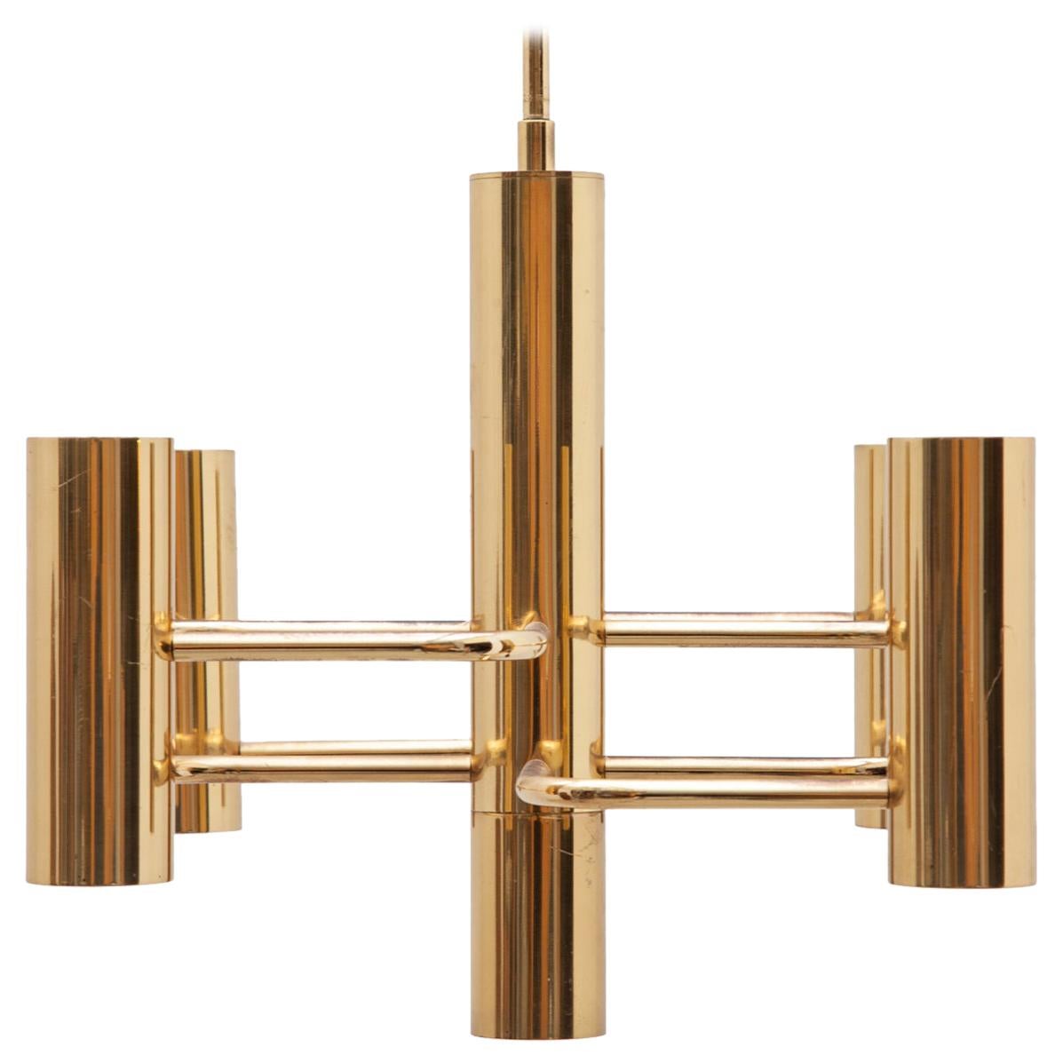 Brass Gaetano Sciolari Chandelier, Small