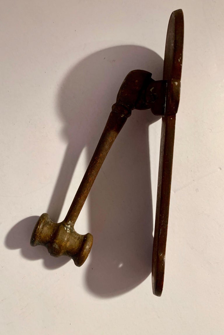 Brass 'Gavel' Door Knocker at 1stDibs judge knocker