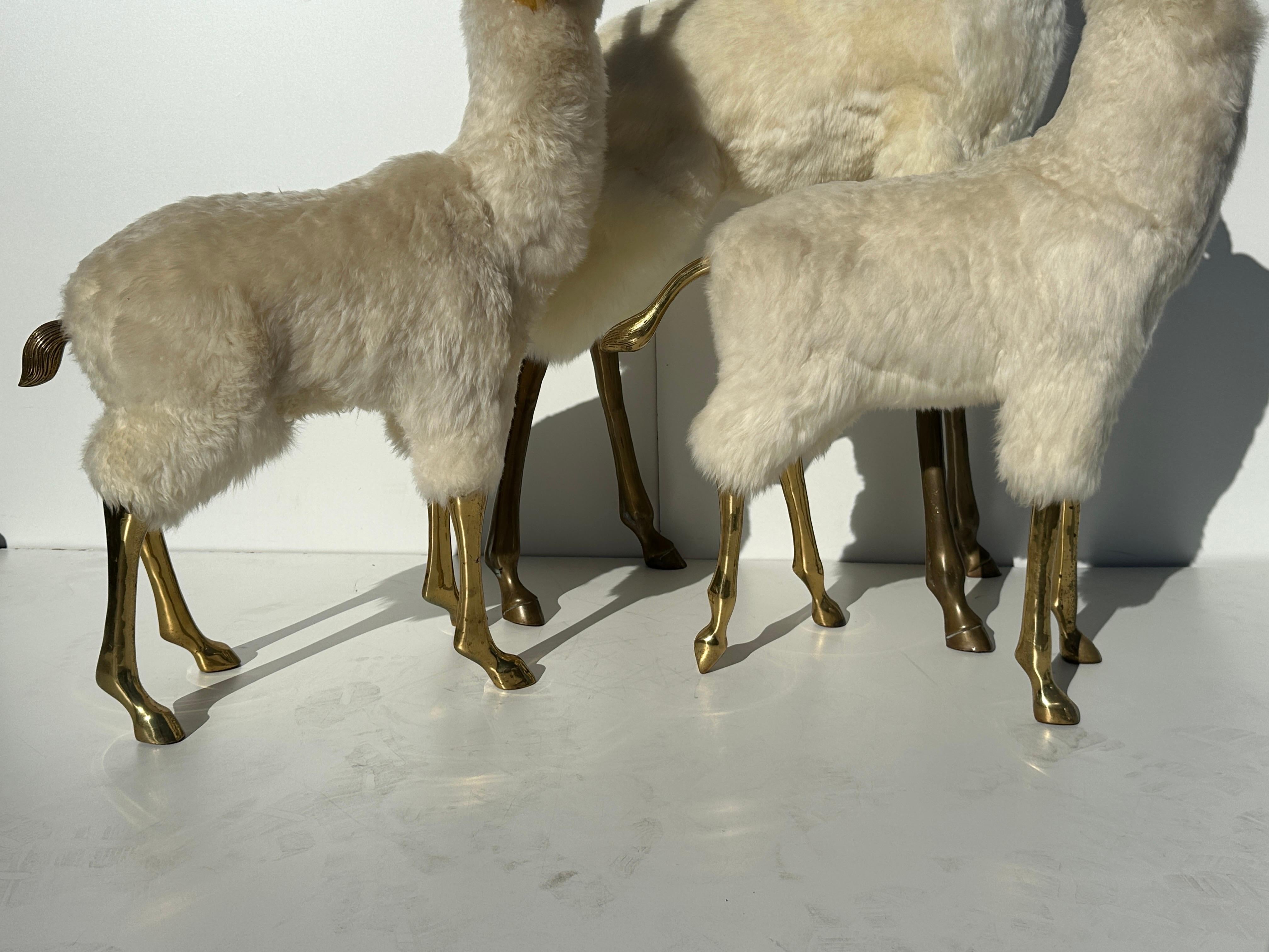 Brass Gazelle / Antelope Family Sculpture For Sale 5