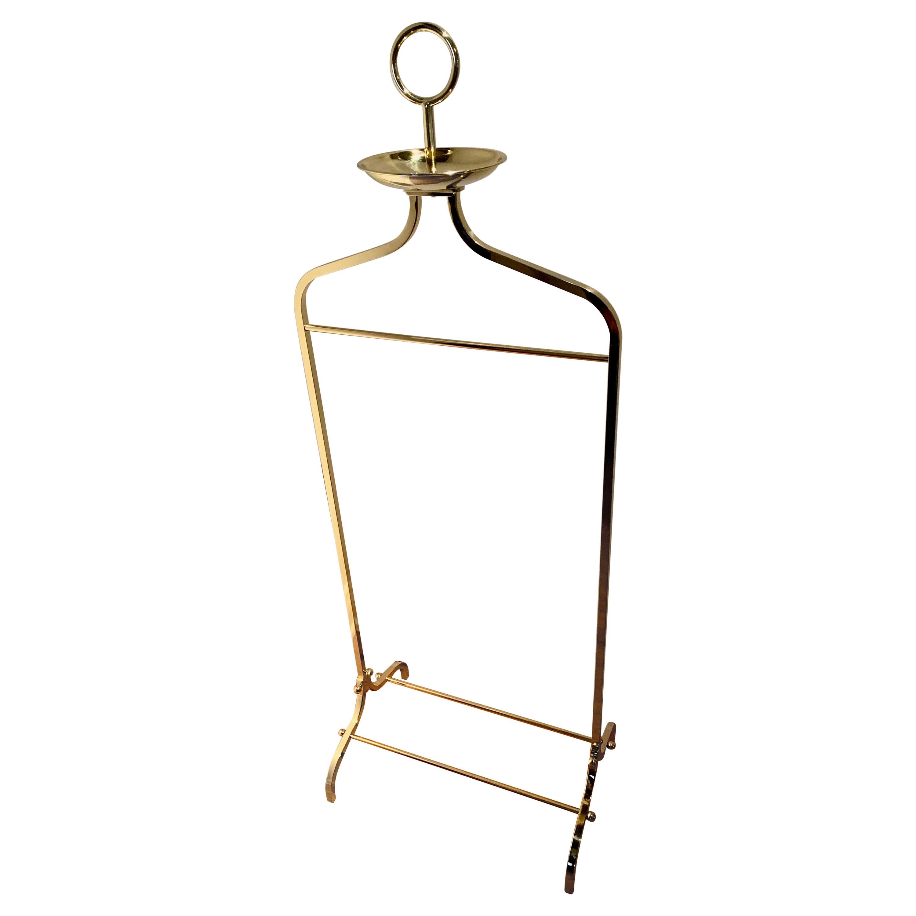 Polished Brass Gentleman's Valet by Charles Hollis Jones for Desi Arnaz