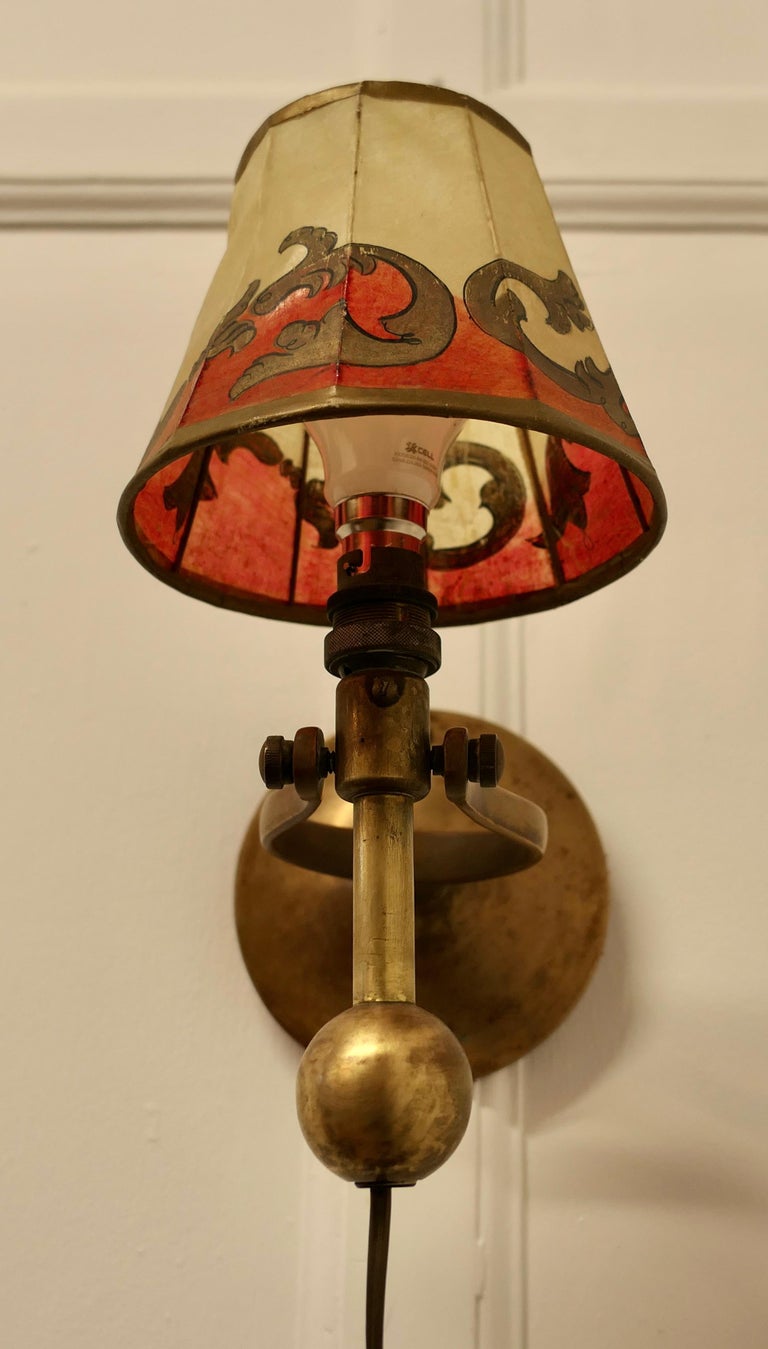 Brass Gimbal Ships Lamp, Wall Hung or Table Lamp For Sale at 1stDibs