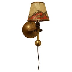Brass Gimbal Ships Lamp, Wall Hung or Table Lamp