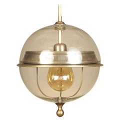 Brass Glass Ball Ceiling Lamp