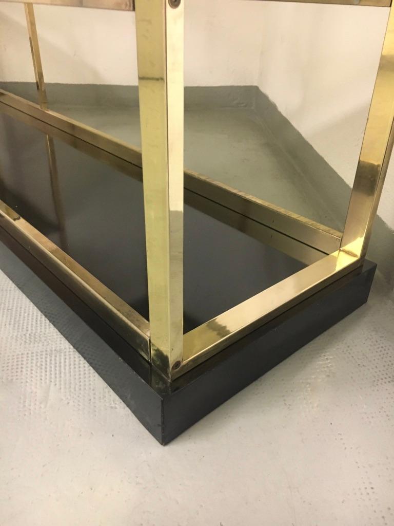 brass glass shelves