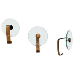 Brass & Glass Coat Hook