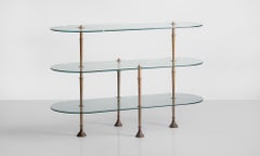 Brass & Glass Display Stand, England, circa 1920