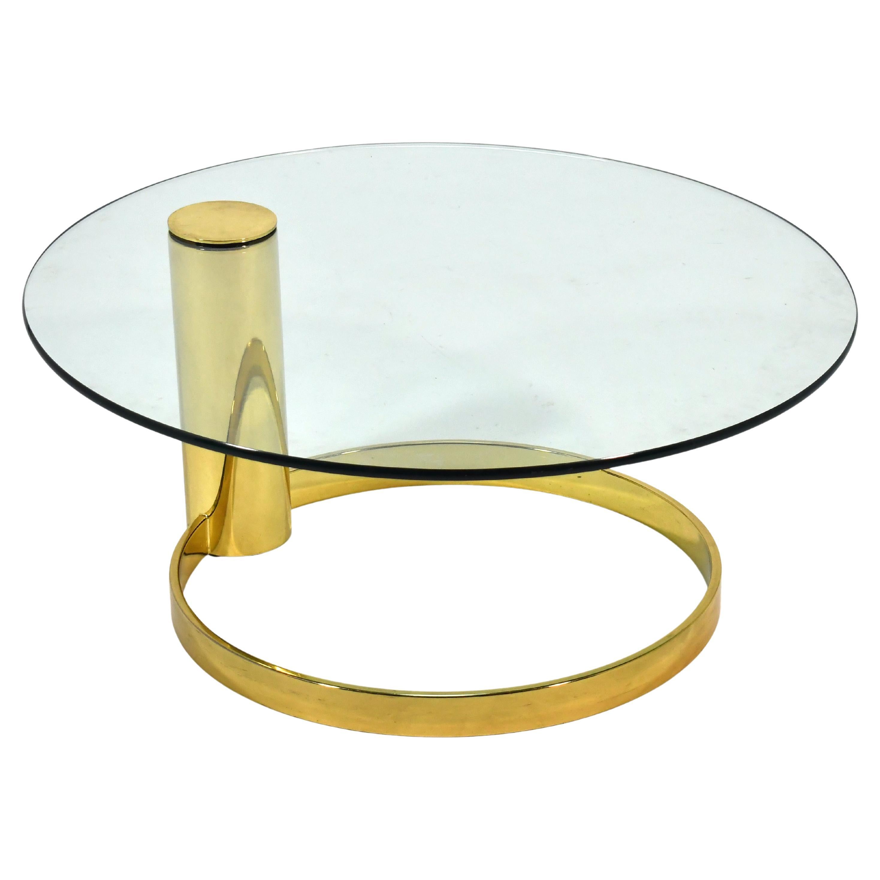 Brass & Glass "Infinity"Coffee Table