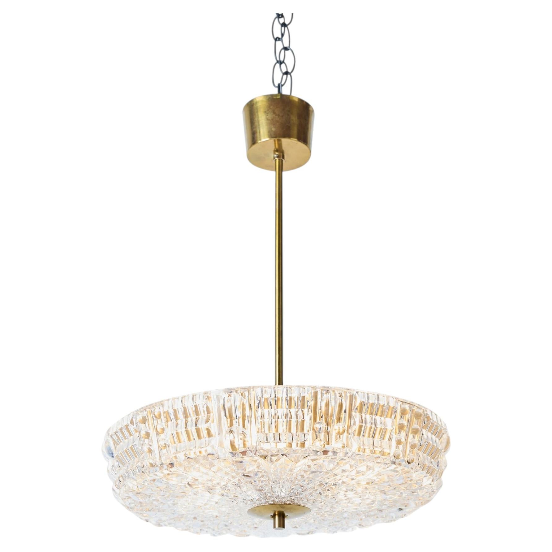 Brass & Glass Pendant by Carl Fagerlund