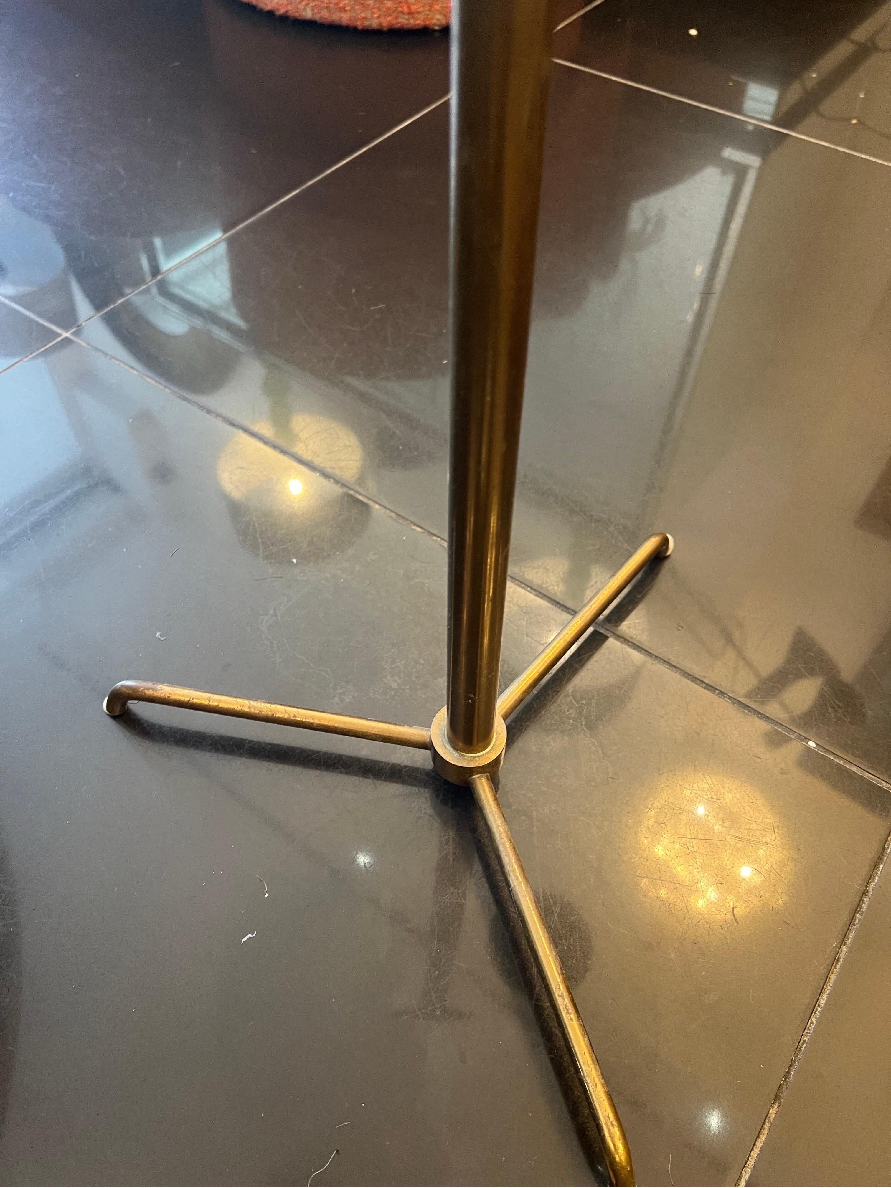 Brass & glass portacenere side table by Cesare Lacca  In Good Condition In London, GB