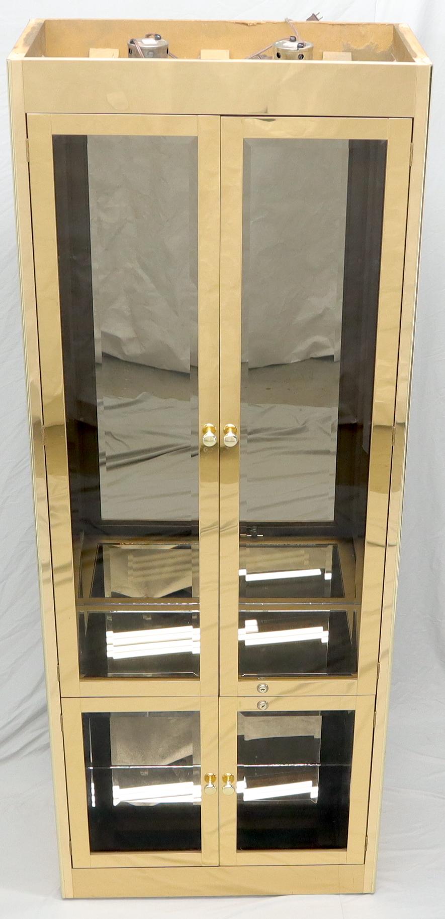 mastercraft brass display cabinet