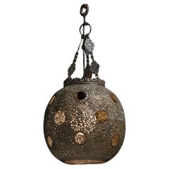 Brass Globe Lantern, France 1920