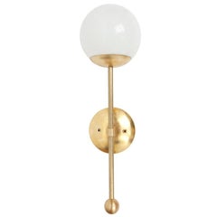 Brass Globe Sconce Light