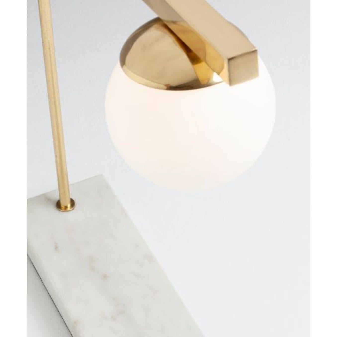 Contemporary Brass Globe Table Lamp by Dooq For Sale