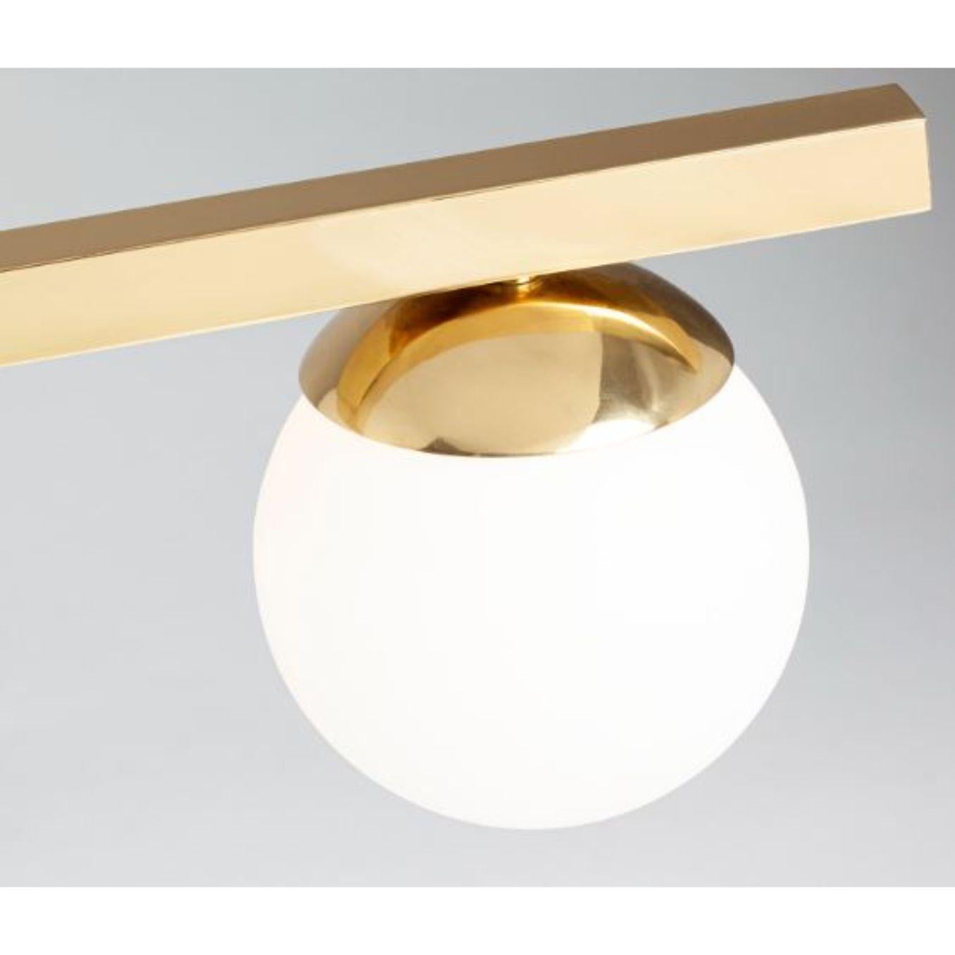 Metal Brass Globe Table Lamp by Dooq For Sale