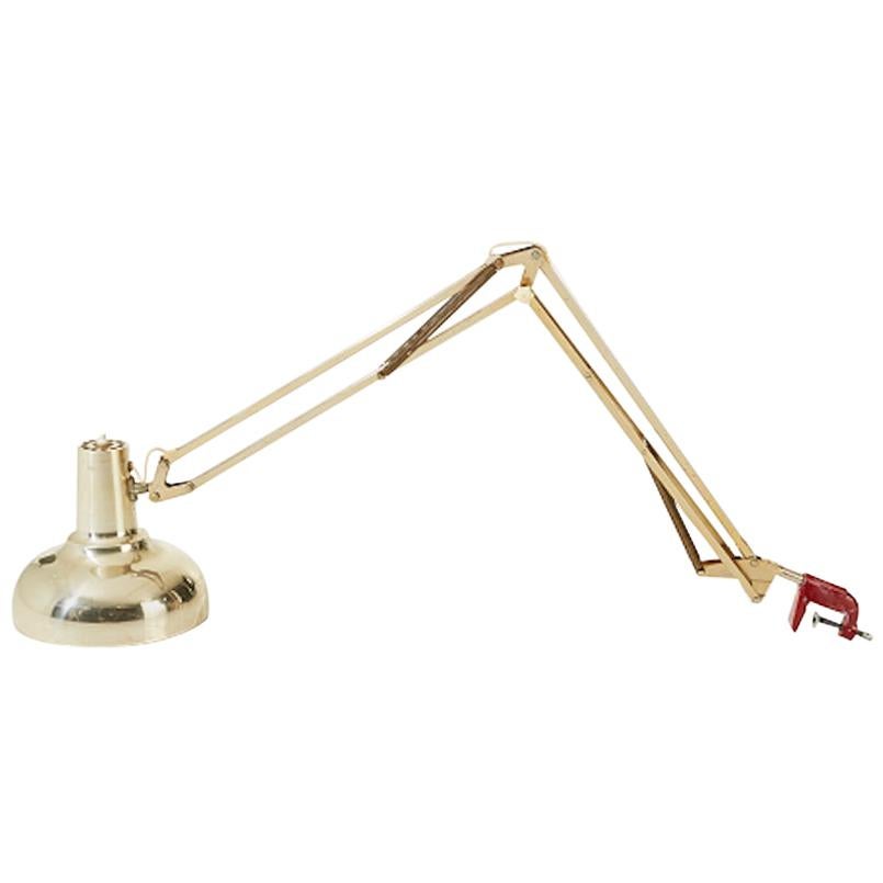 Brass/Gold Lisa Johansson-Pape Desk Lamp Midcentury