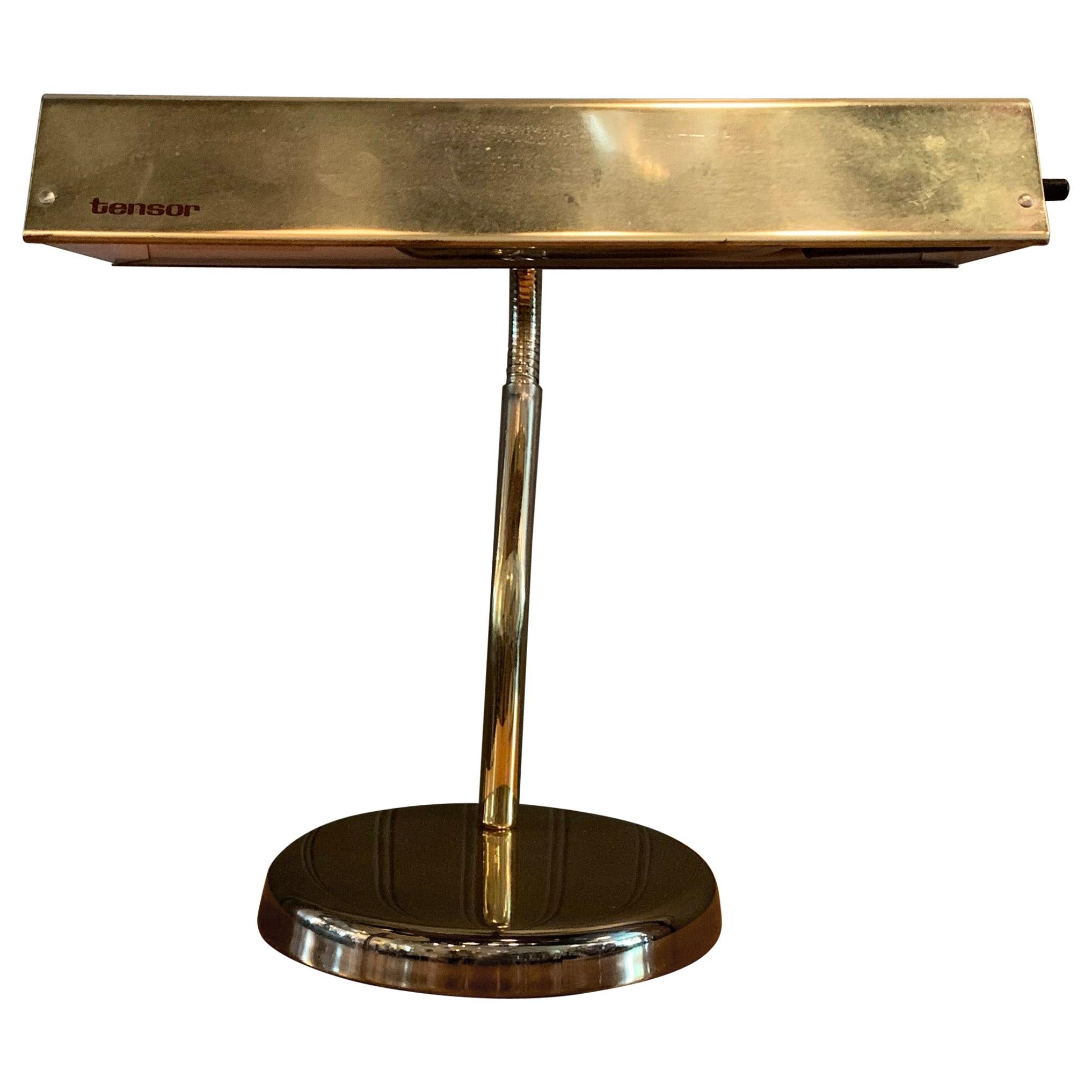 Brass Gooseneck Desk Lamp by Tensor