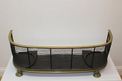 Brass Grate Style Fireplace Fender