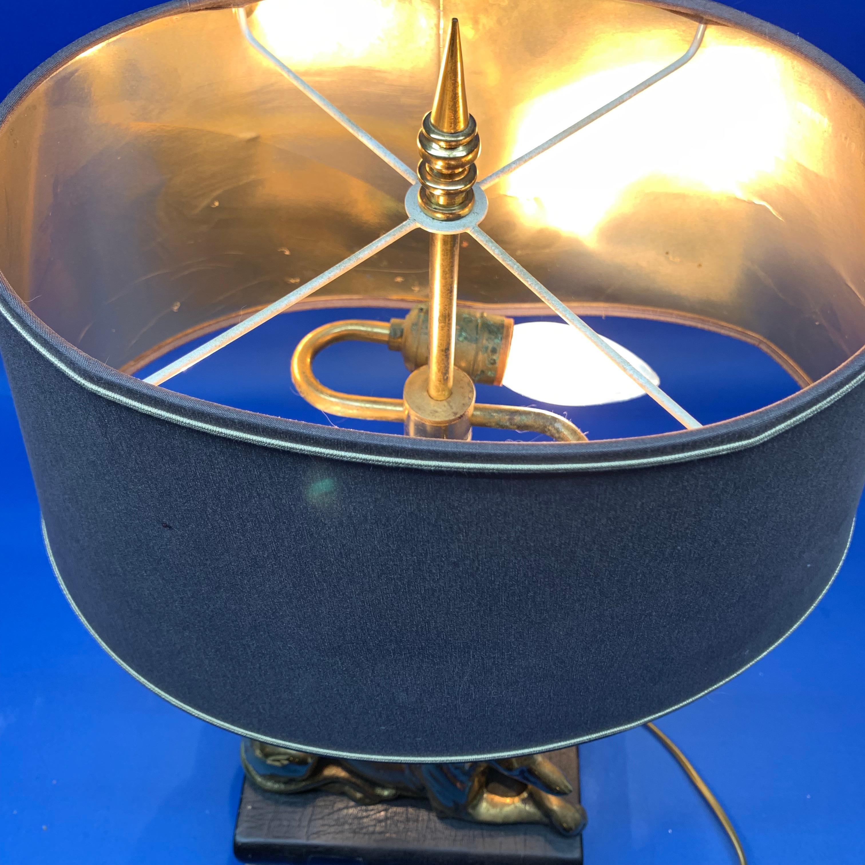Brass Greyhound Table Lamp by Thomas Blakemore 5