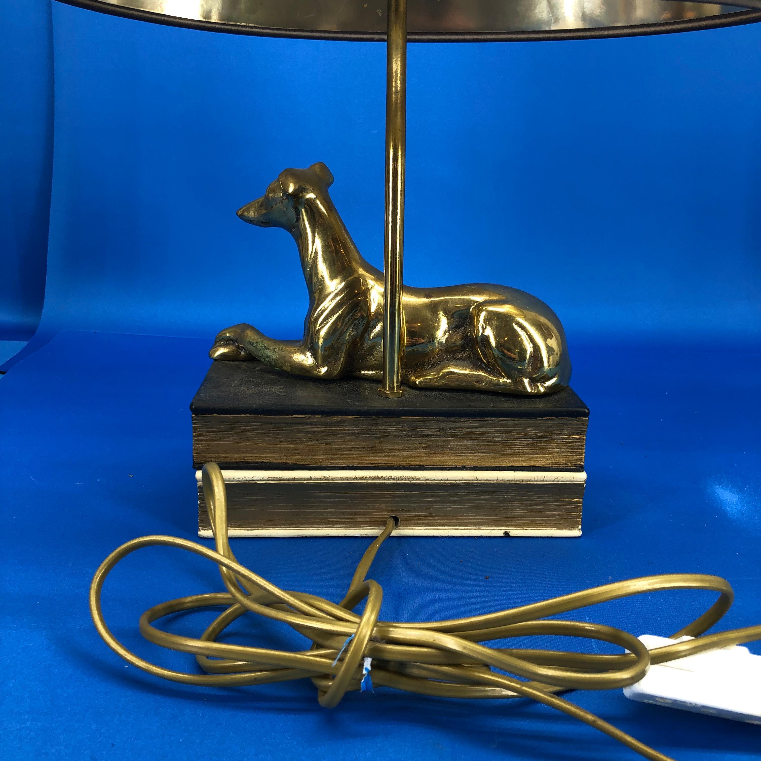 Brass Greyhound Table Lamp by Thomas Blakemore 12