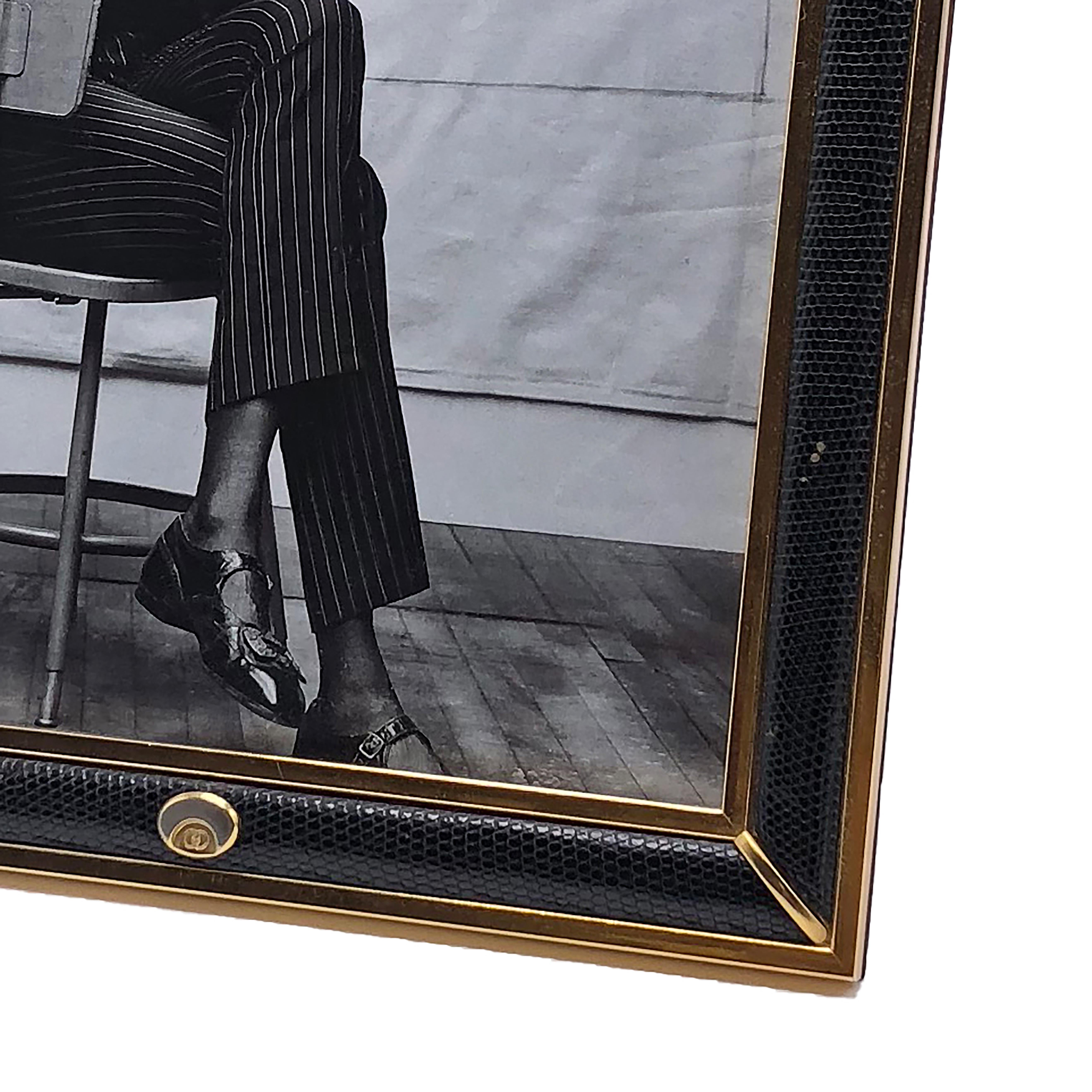 Brass Gucci frame with Faux Skin detail, circa 1960 (Französisch)