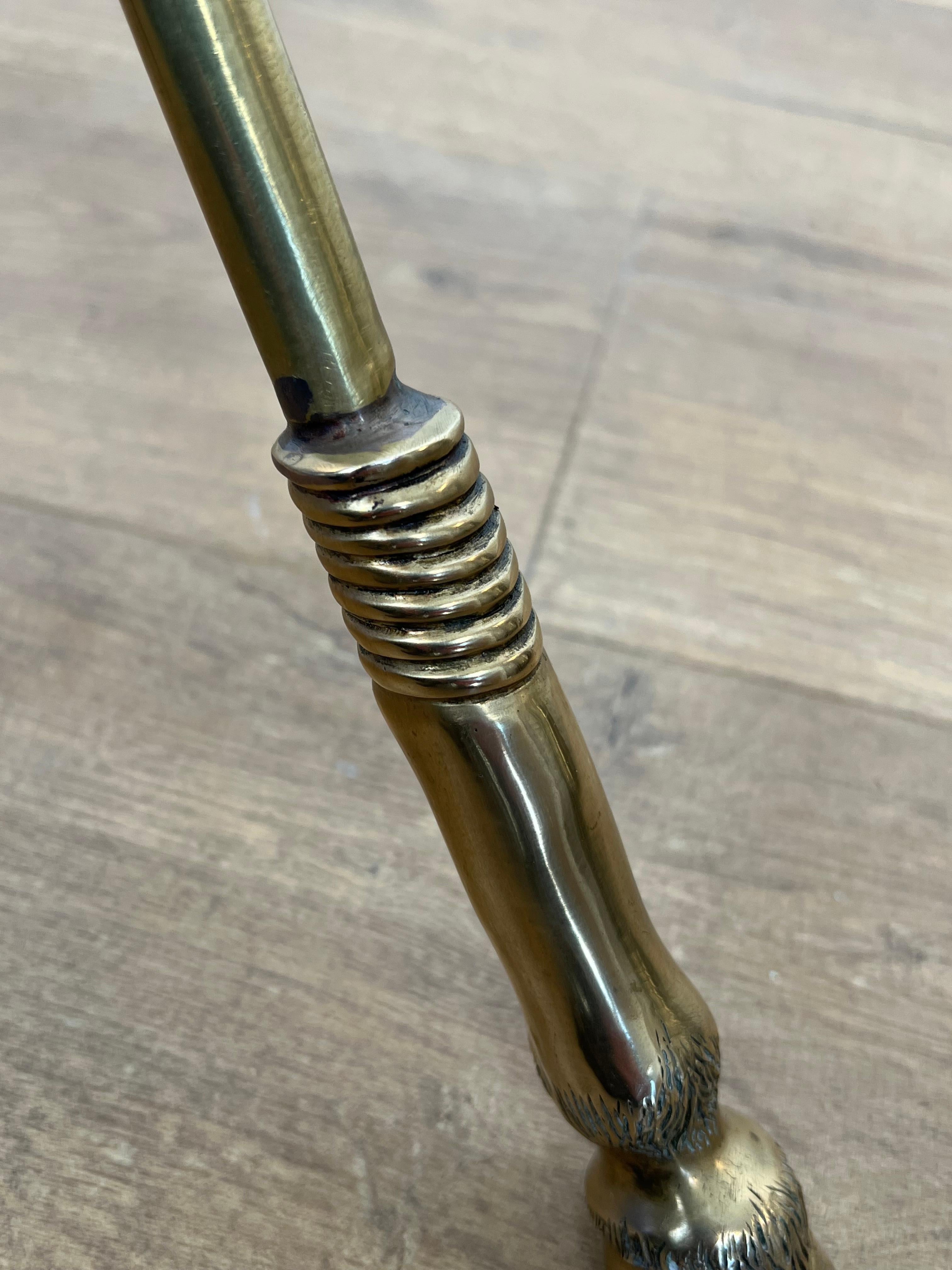 Brass Gueridon in the Style of Maison Jansen For Sale 4