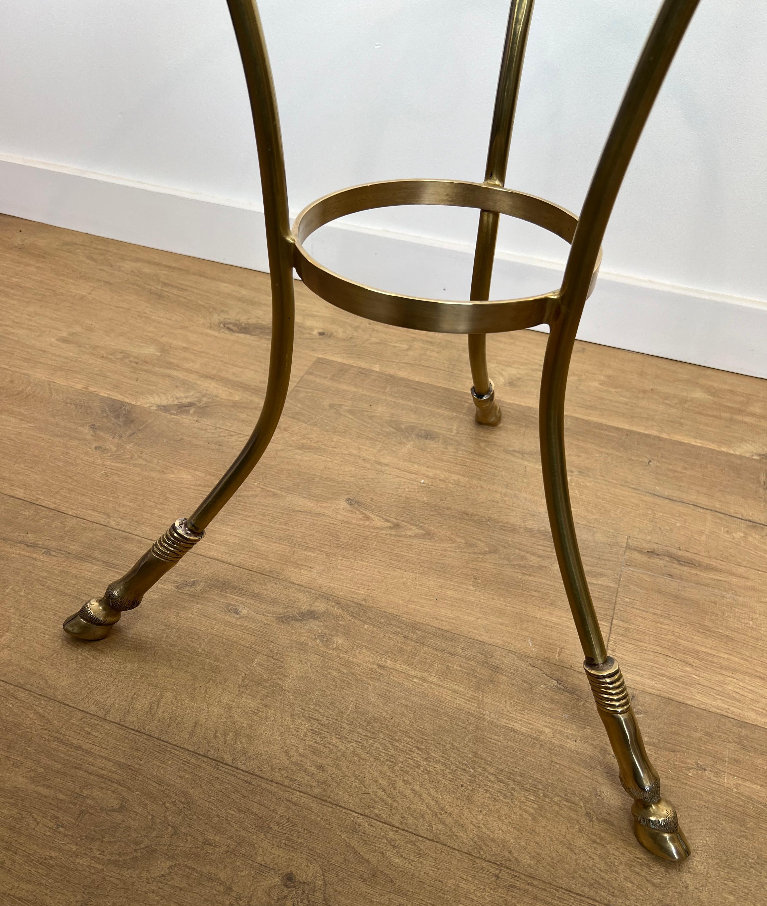 Brass Gueridon in the Style of Maison Jansen For Sale 2