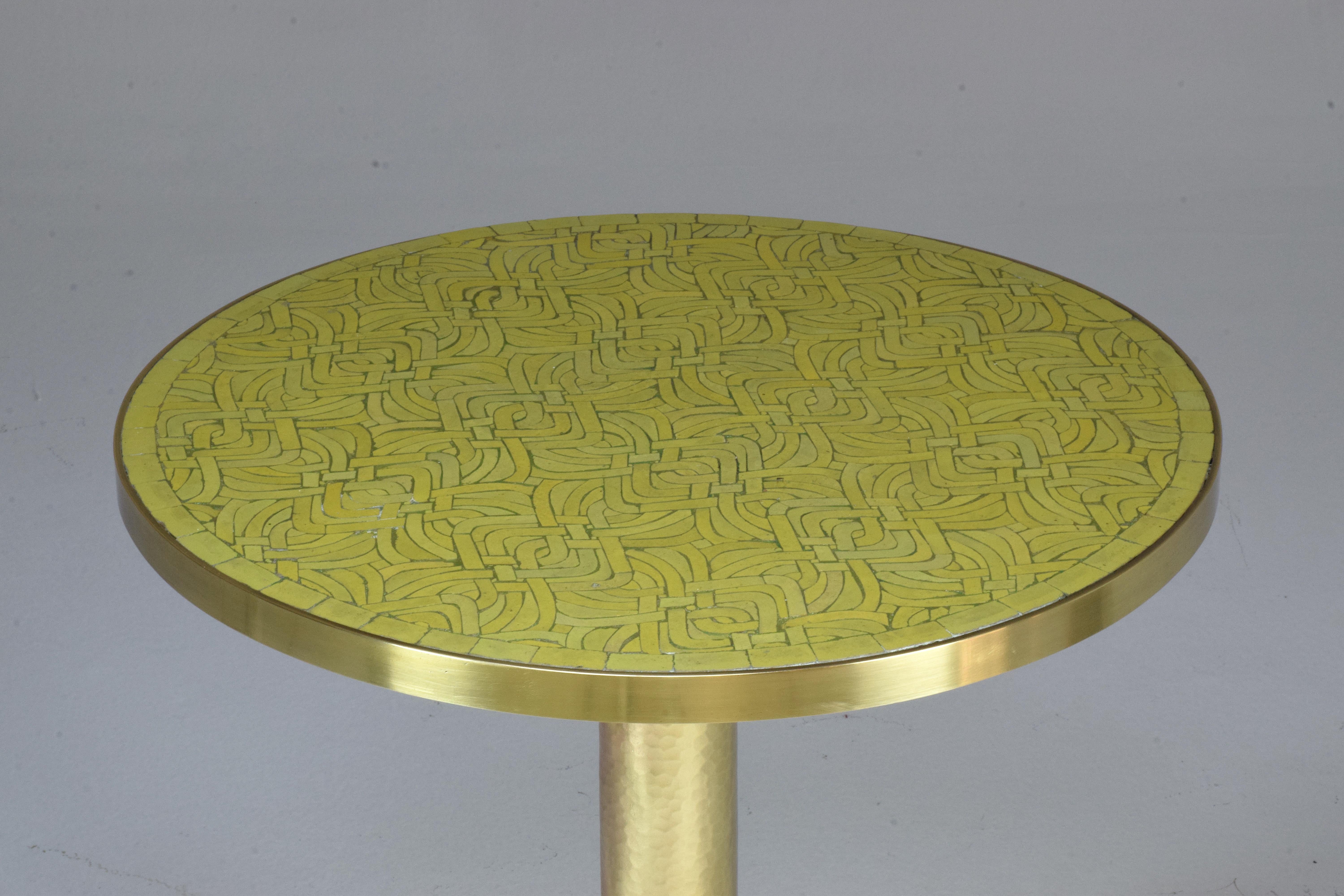 Brass Guéridon Side Table, Confinement Collection by JAS In Good Condition In Paris, FR