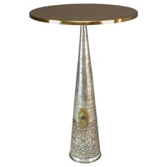 Brass Gueridon Side Table, Confinement Collection by JAS