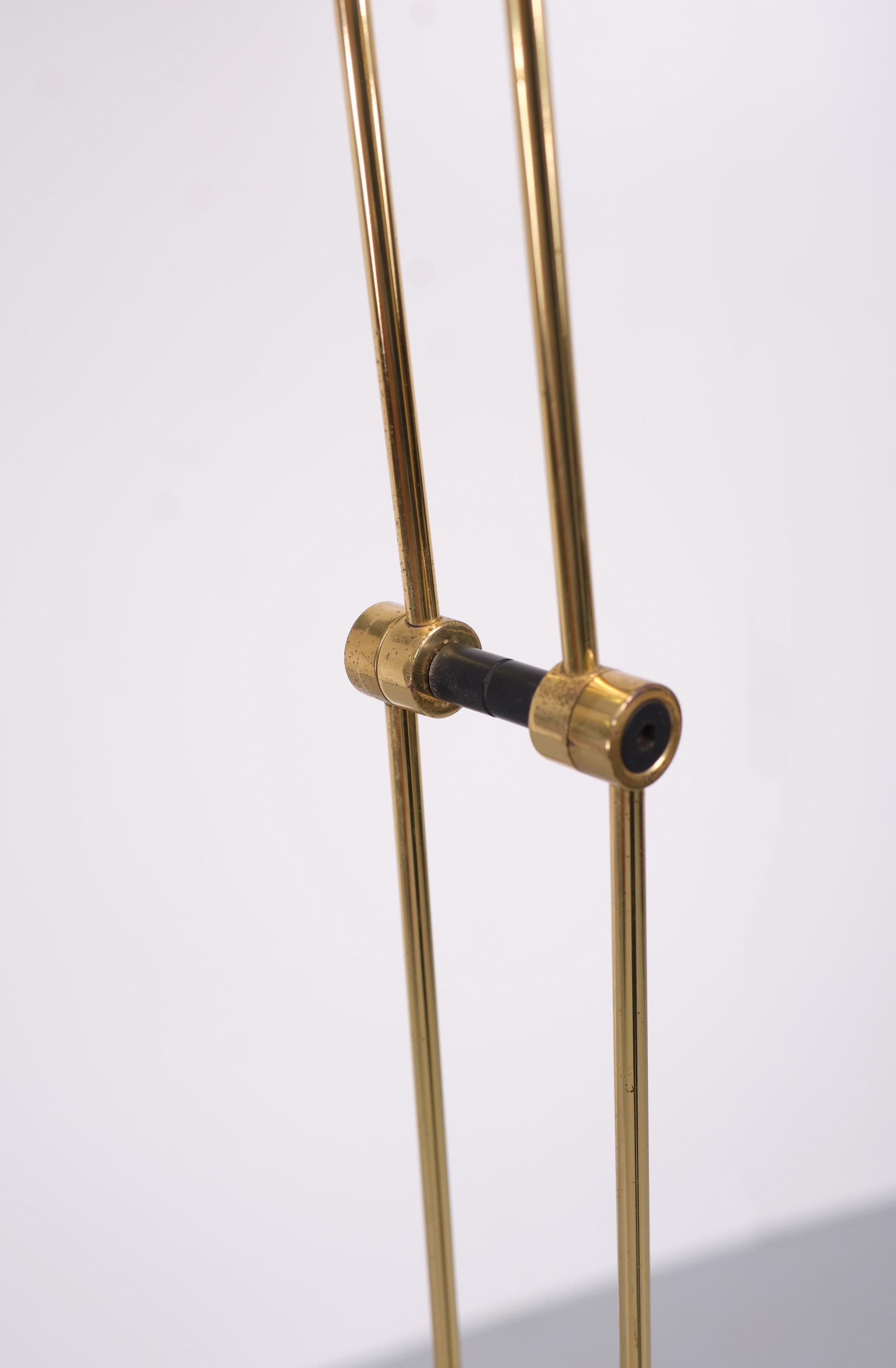 Brass Halogen Floor Lamp, Germany, 1980s For Sale 2