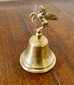 Brass Hand Bell with Pegasus Handle